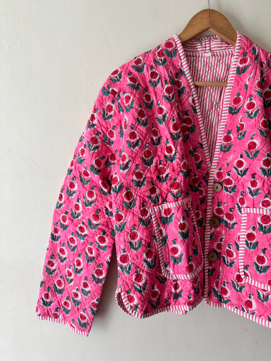 Handblock Quilted Jacket