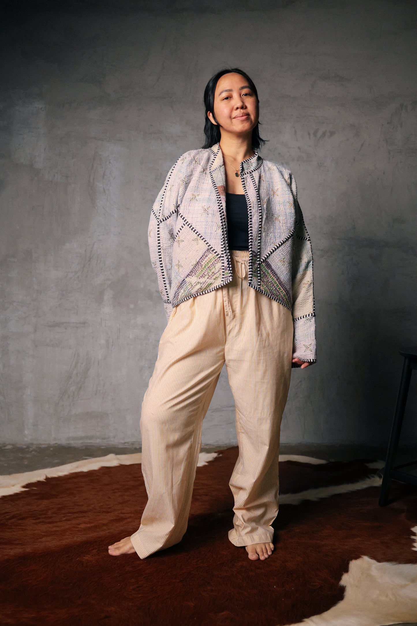 Leah Kantha Cropped Jacket