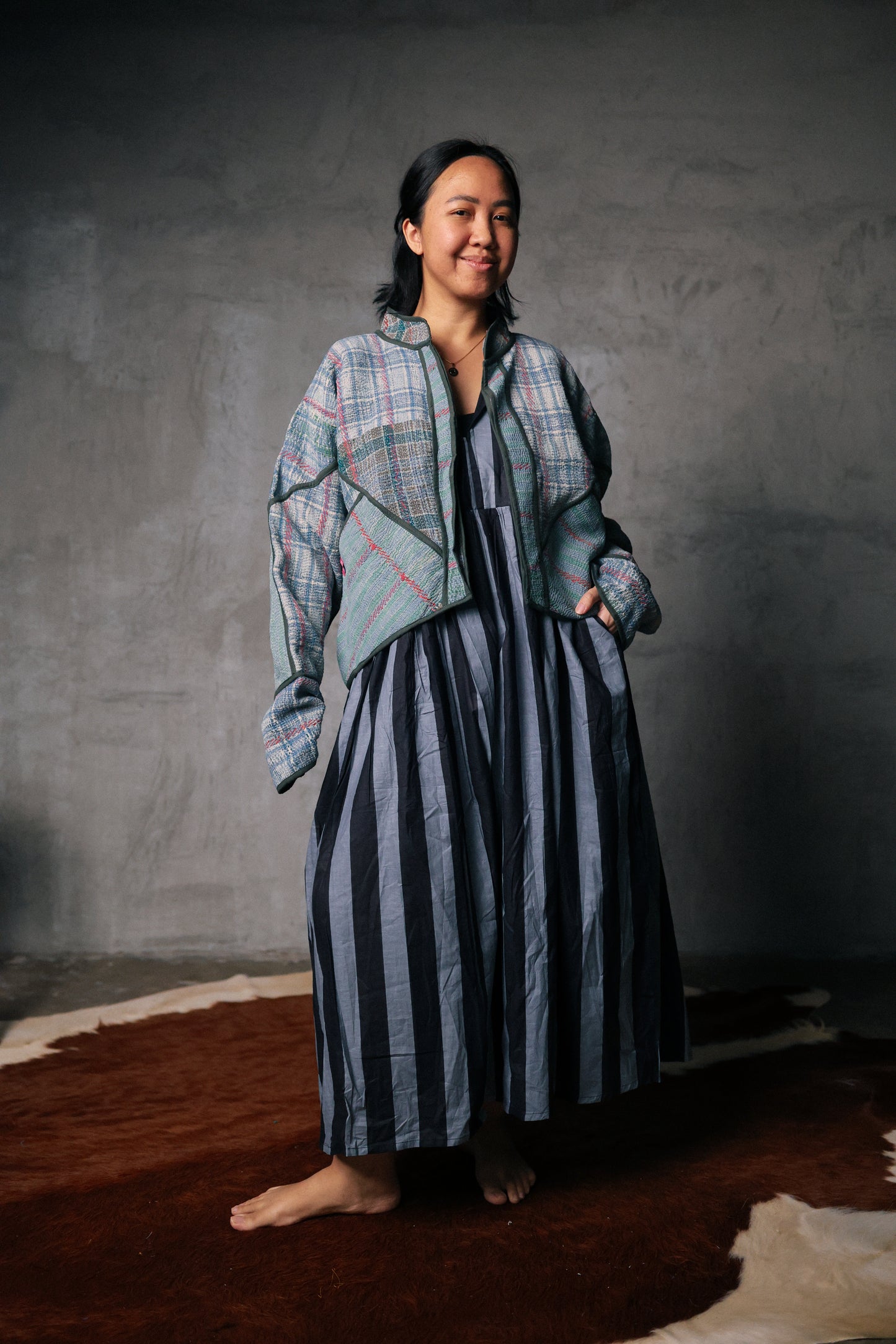 Leah Kantha Cropped Jacket