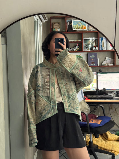 Leah Kantha Cropped Jacket
