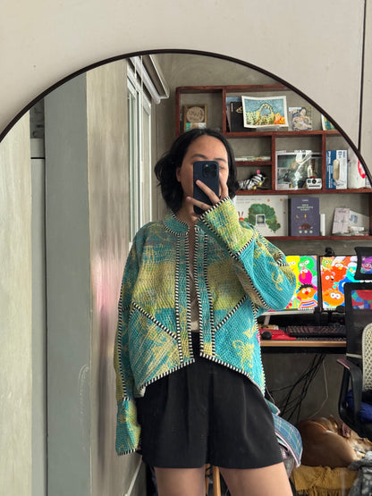 Leah Kantha Cropped Jacket