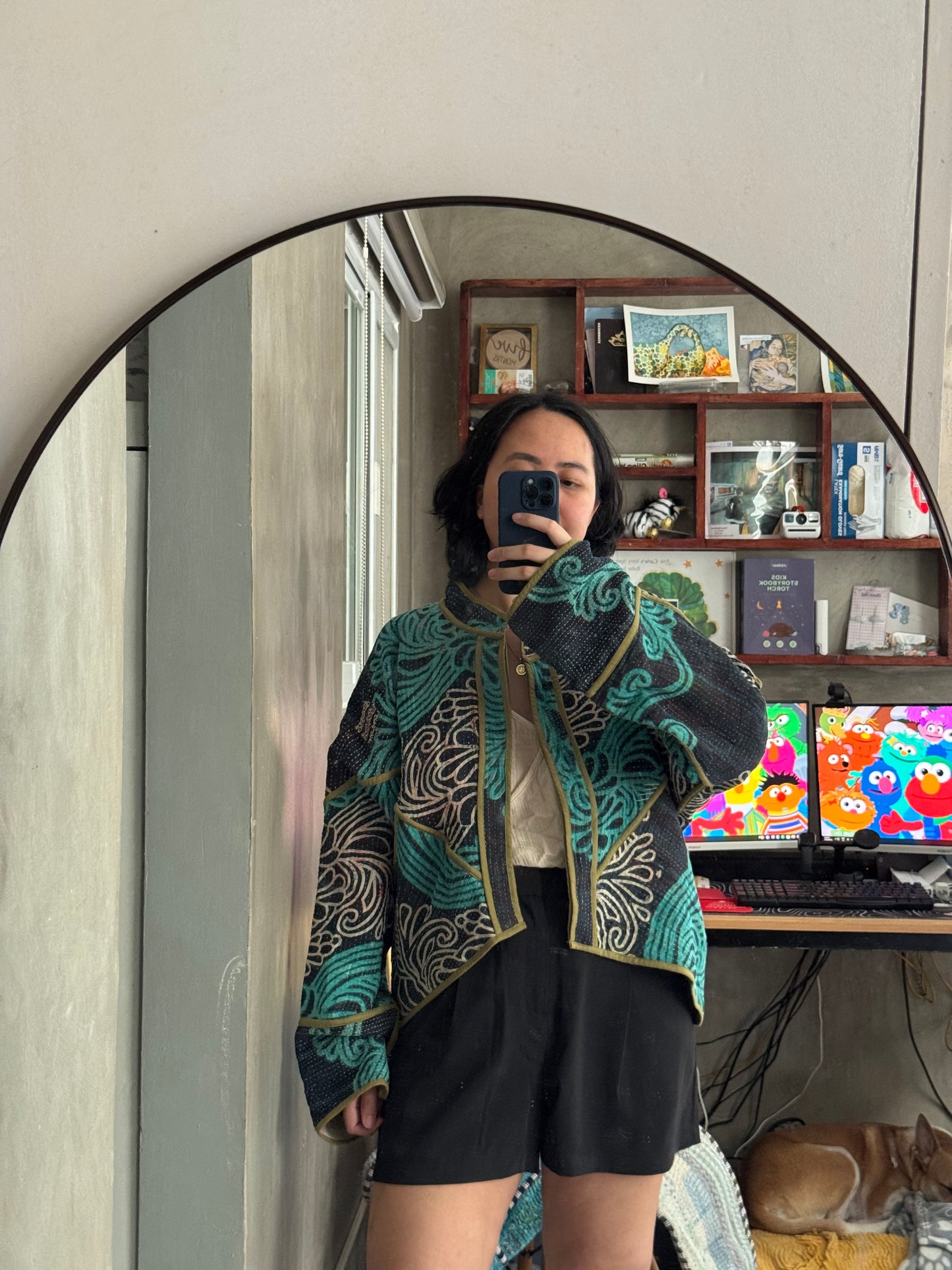 Leah Kantha Cropped Jacket