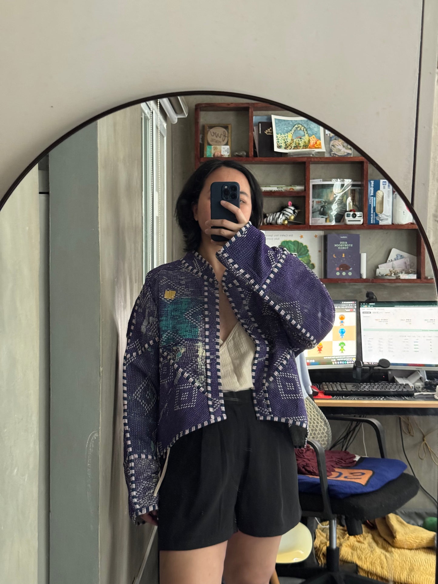 Leah Kantha Cropped Jacket