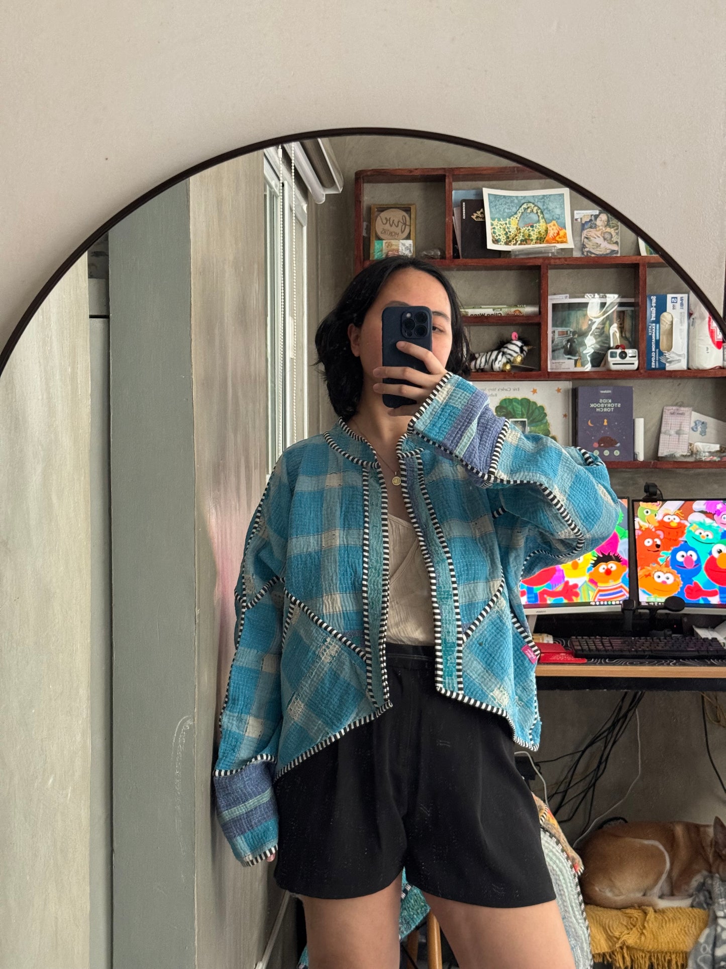 Leah Kantha Cropped Jacket