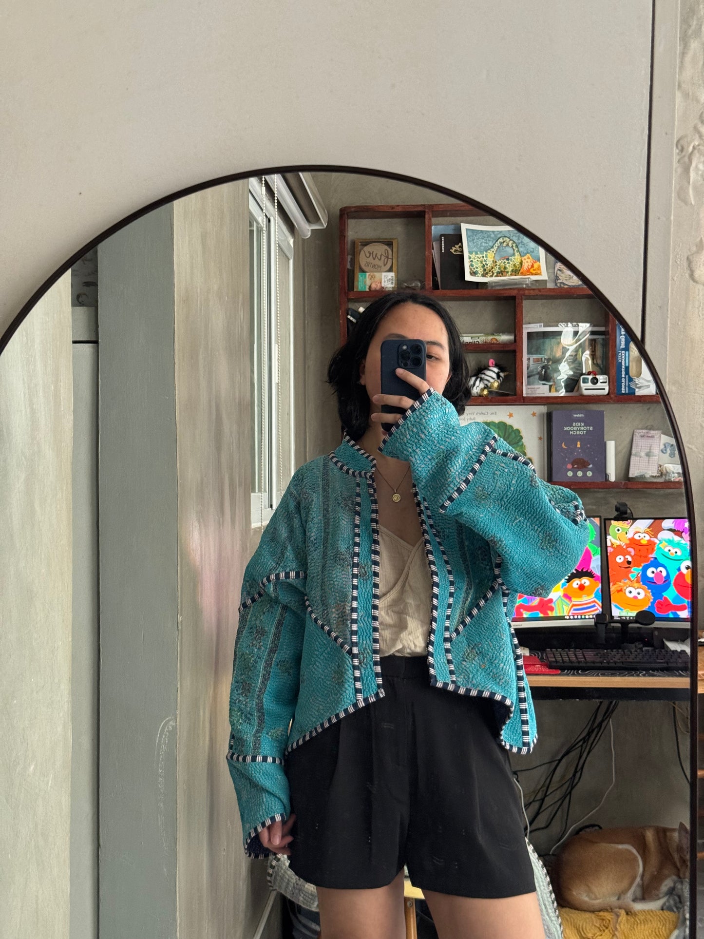 Leah Kantha Cropped Jacket
