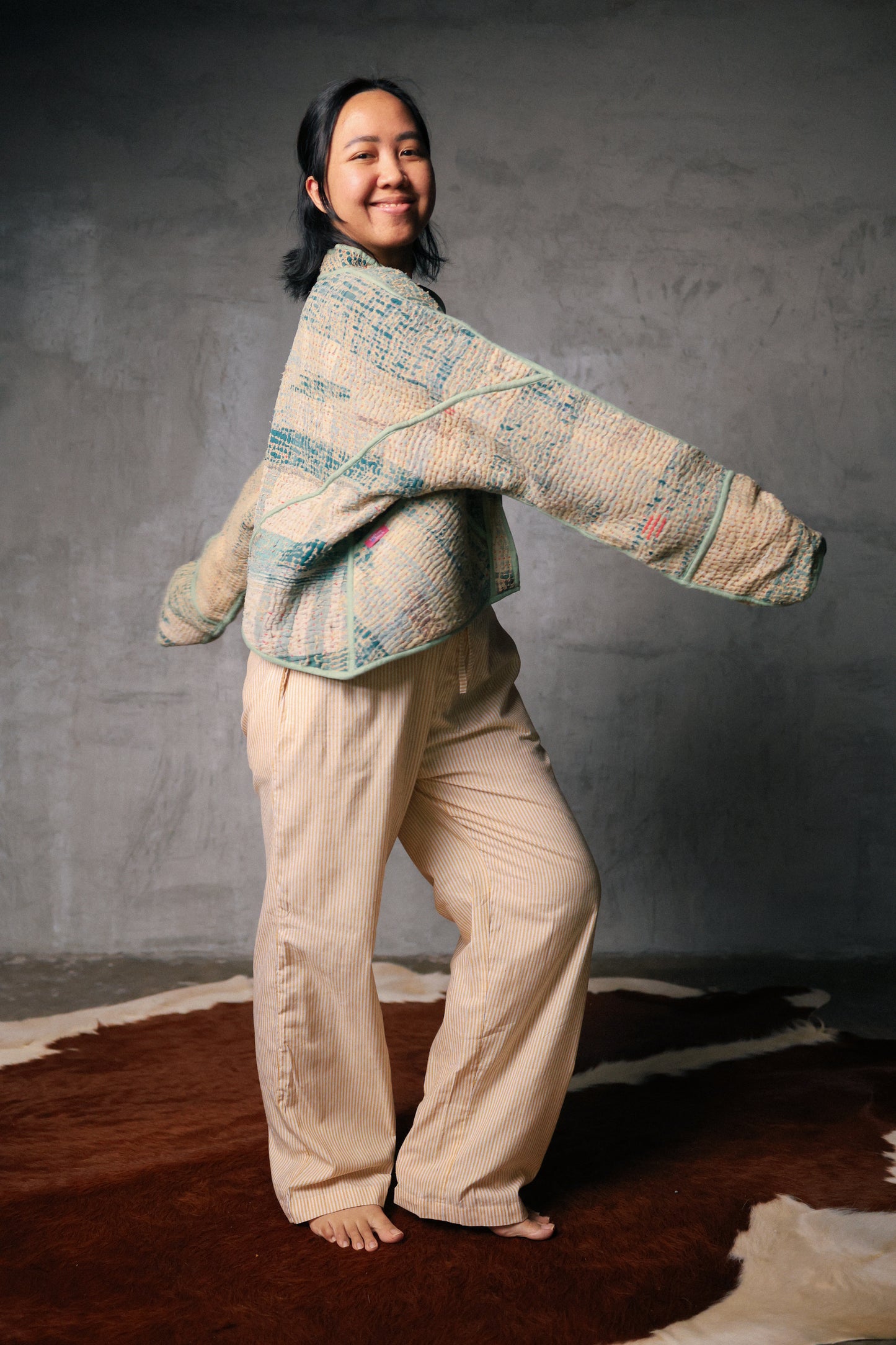 Leah Kantha Cropped Jacket