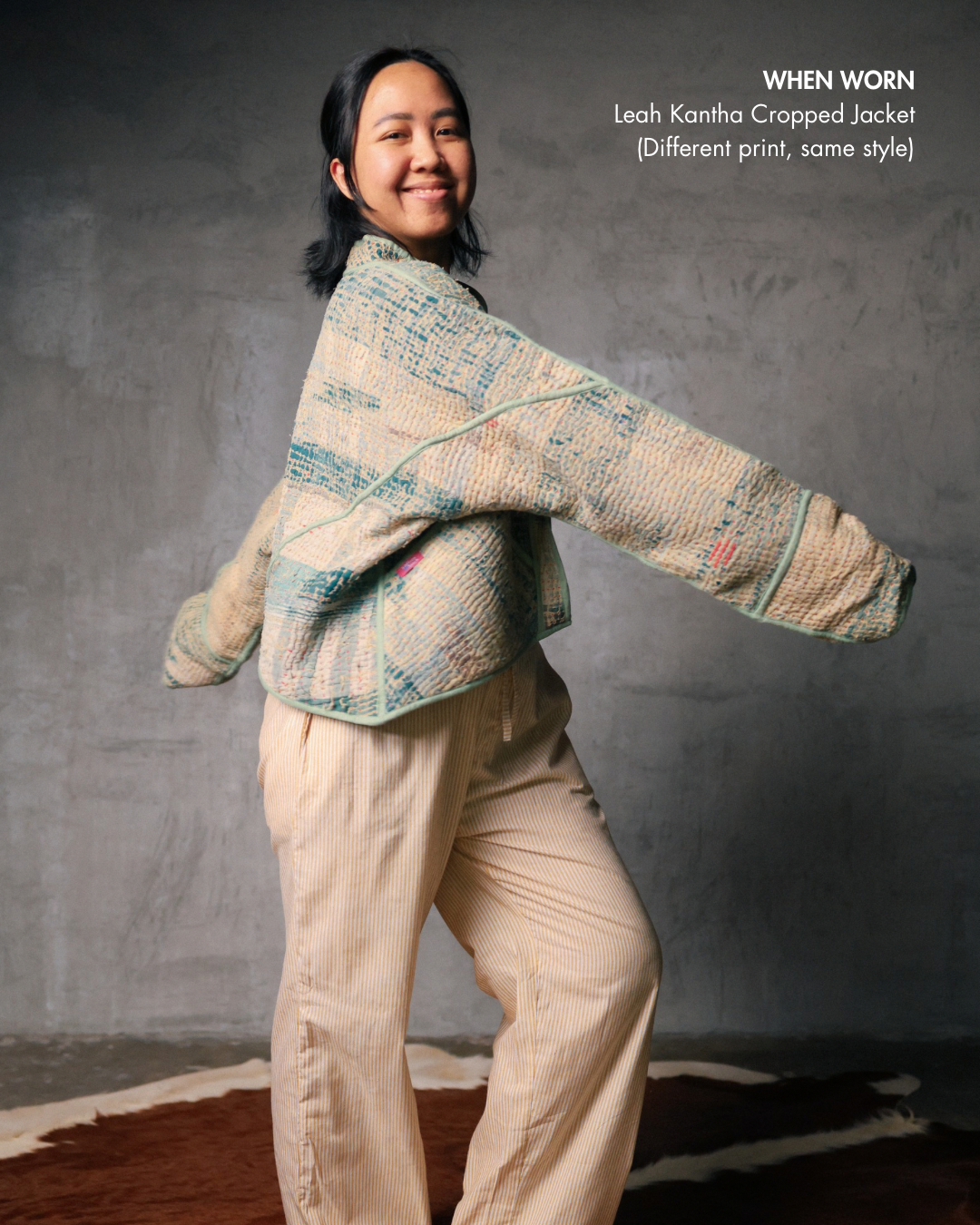 Leah Kantha Cropped Jacket