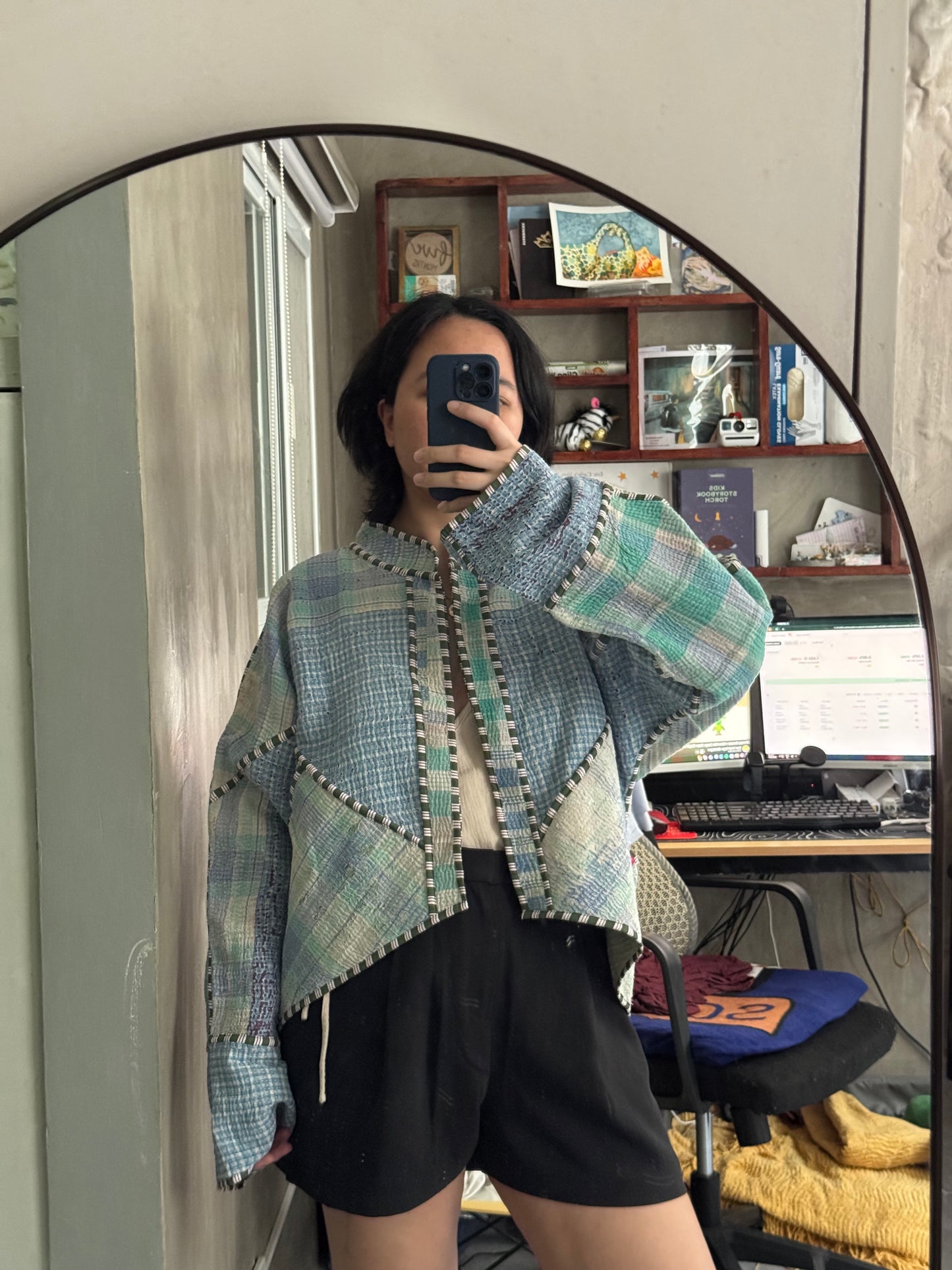 Leah Kantha Cropped Jacket