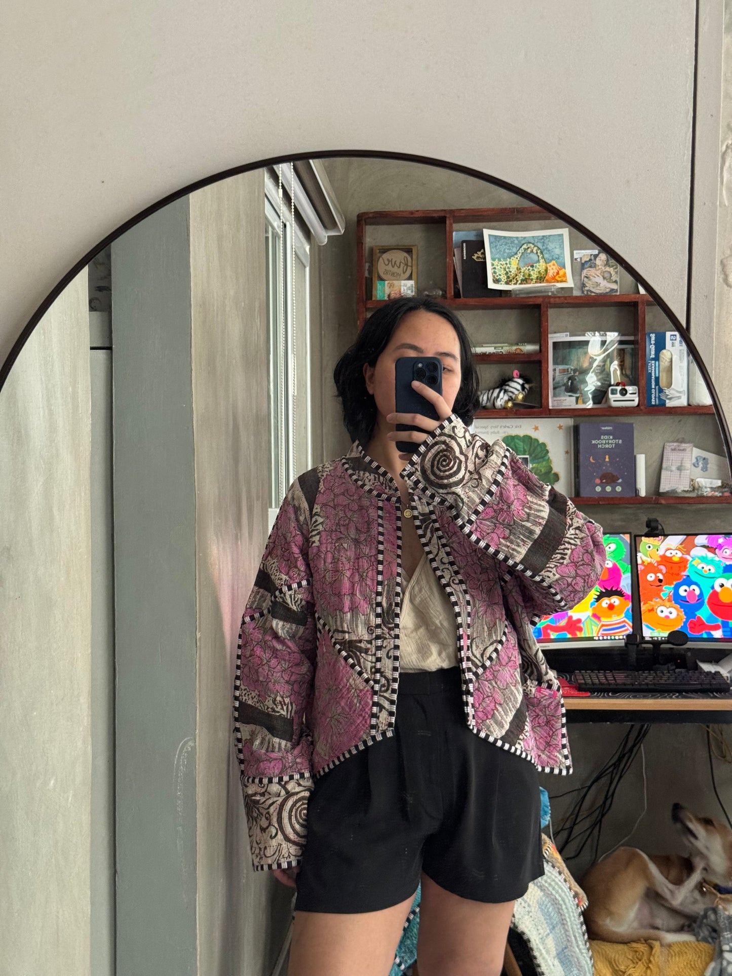 Leah Kantha Cropped Jacket