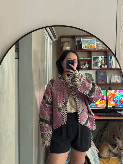 Leah Kantha Cropped Jacket