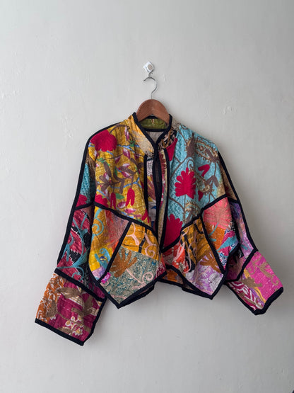 Cleo Cropped Kantha Jacket
