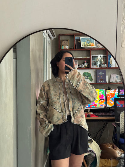 Leah Kantha Cropped Jacket