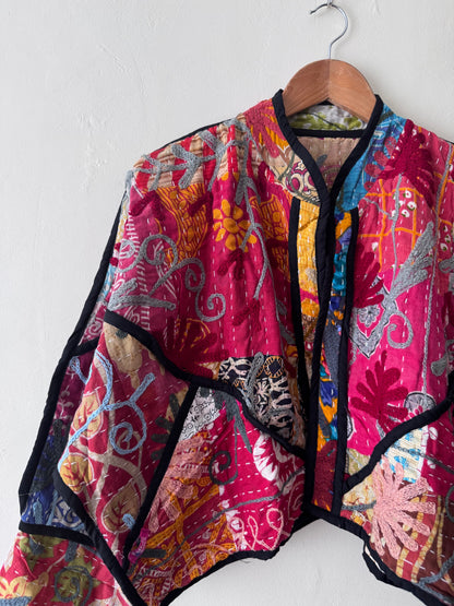 Cleo Cropped Kantha Jacket