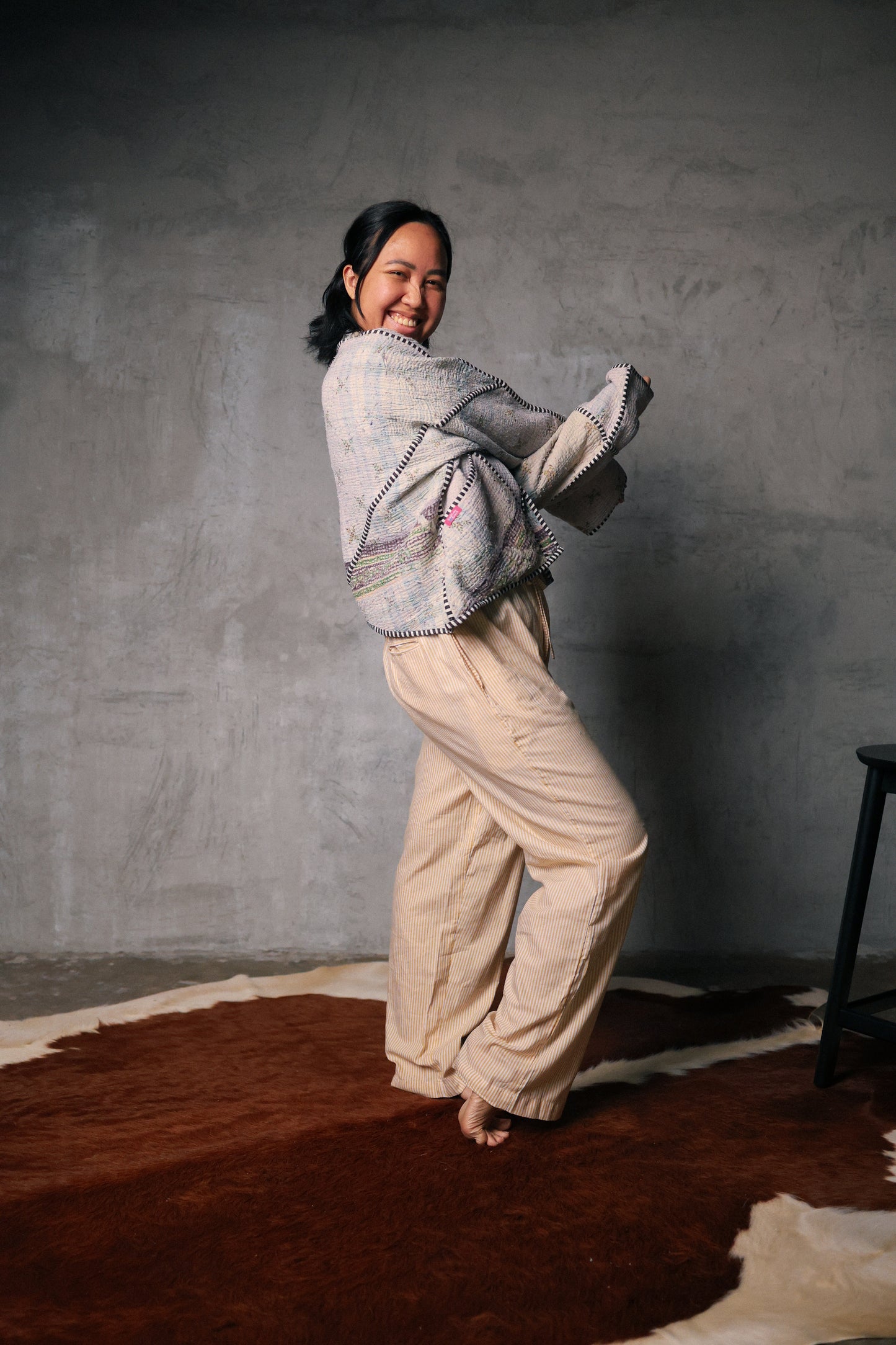 Leah Kantha Cropped Jacket