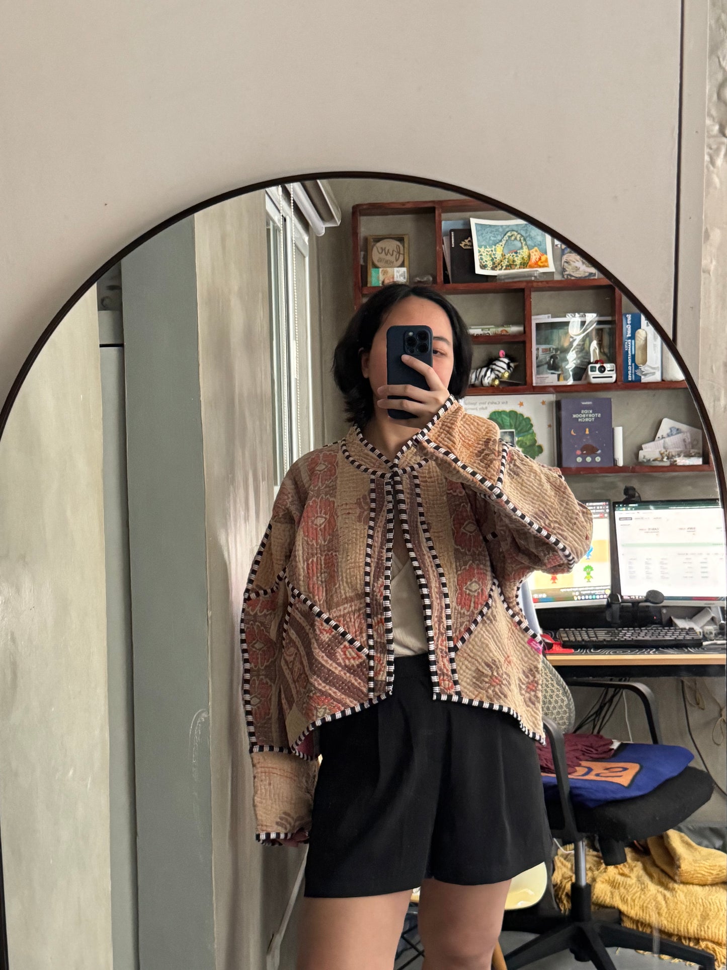 Leah Kantha Cropped Jacket