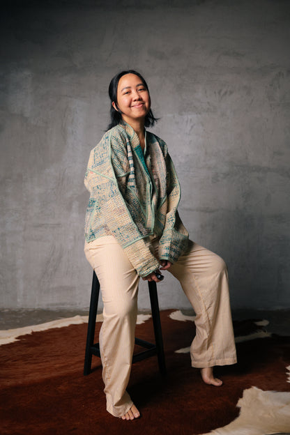 Leah Kantha Cropped Jacket