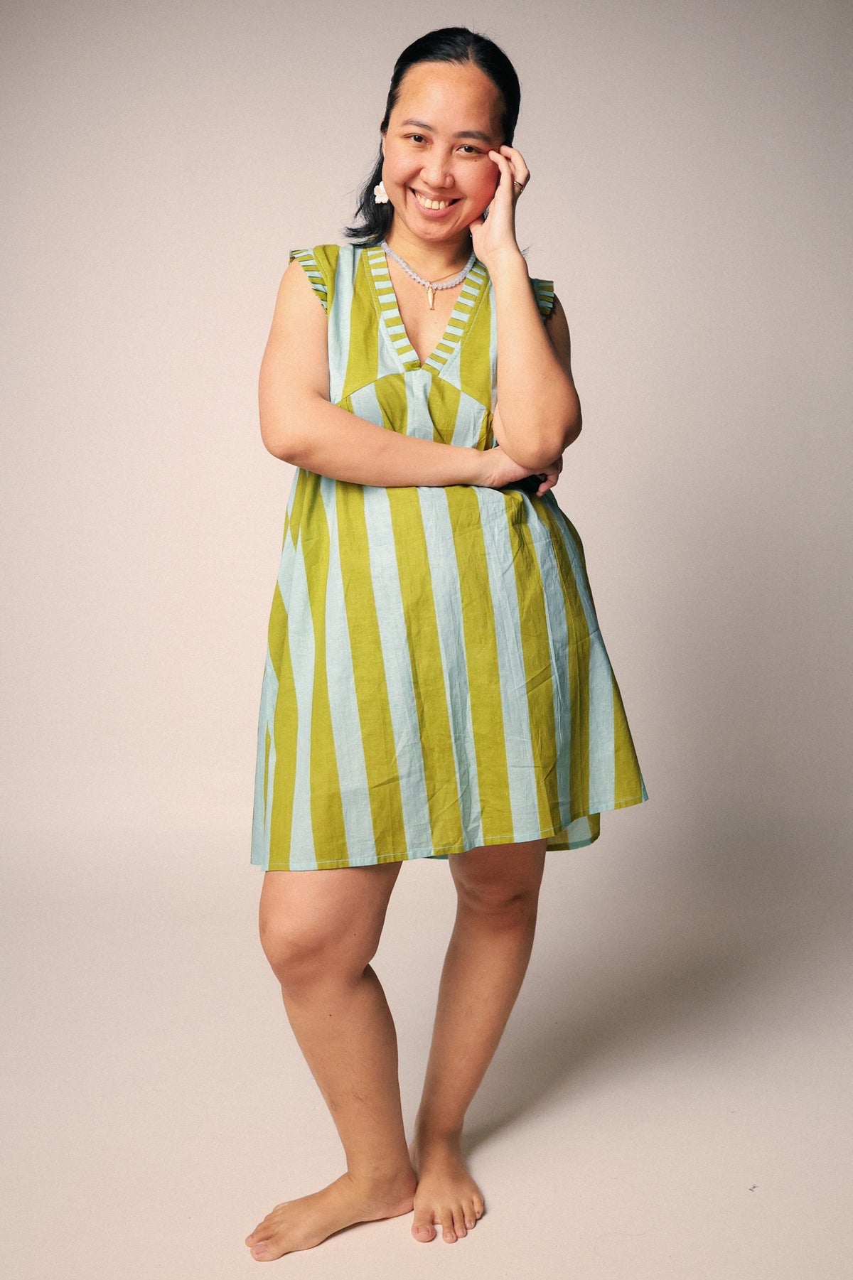 Isla Dress in Matcha